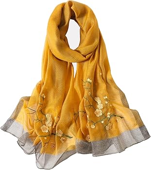 Amazon.com: WINCESS YU Women Mulberry Silk Scarf Long