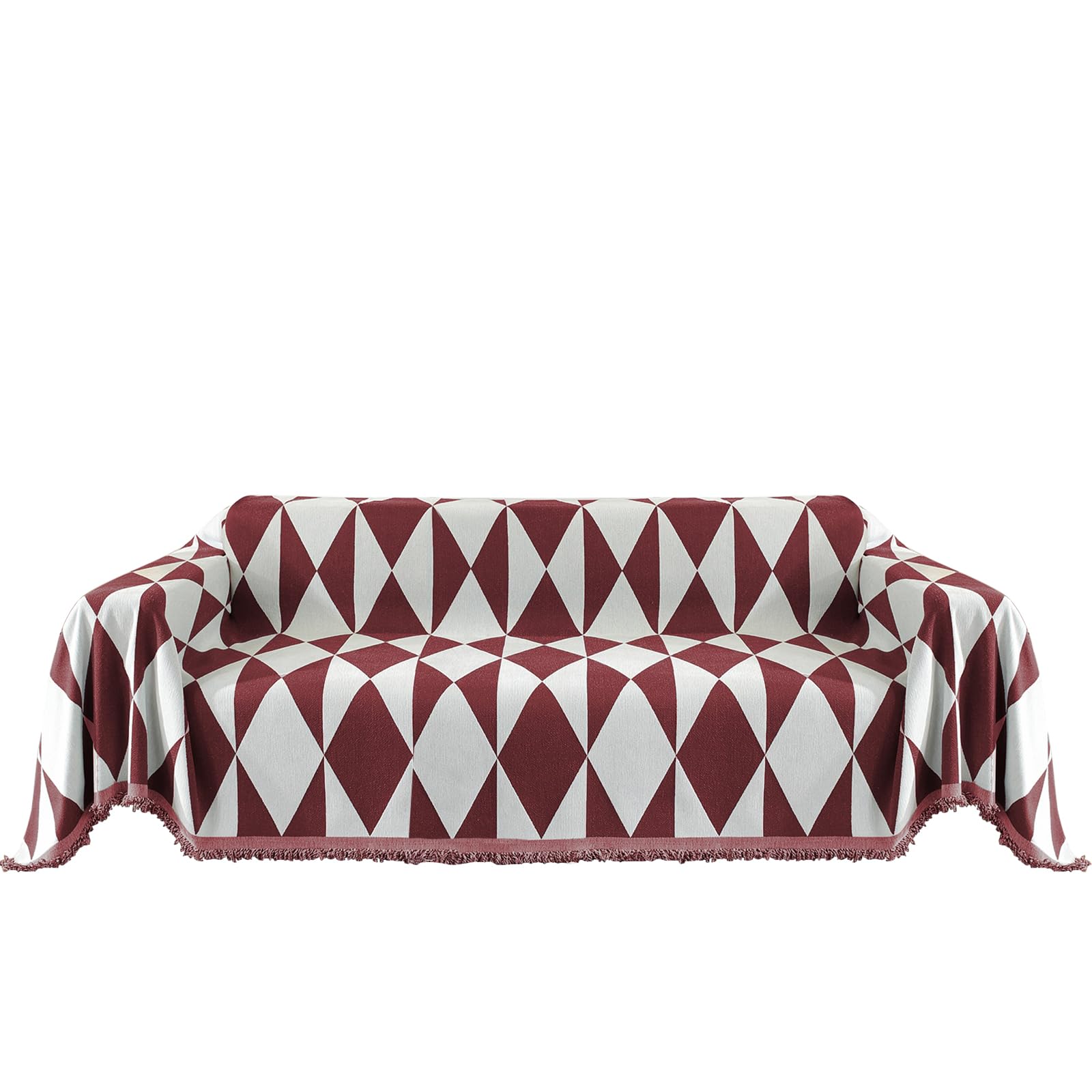 Ystyle Cubre Sofa - Funda Sofa 3 Plazas, 180x340 CM, Funda para Sofa Universal, Manta Cubre Sofa, Tela Cubre Sofa, Fundas De Sofa Anti Gatos, Protector Sofa, Ajustables Sofa Cover, Rojo