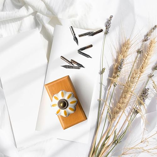 Miniatura 6 de Ink Blotter Rocker - Blotter de tinta de escritorio recargable, incluye un papel secante precortado de aproximadamente 2 x 3.5 pulgadas de largo con