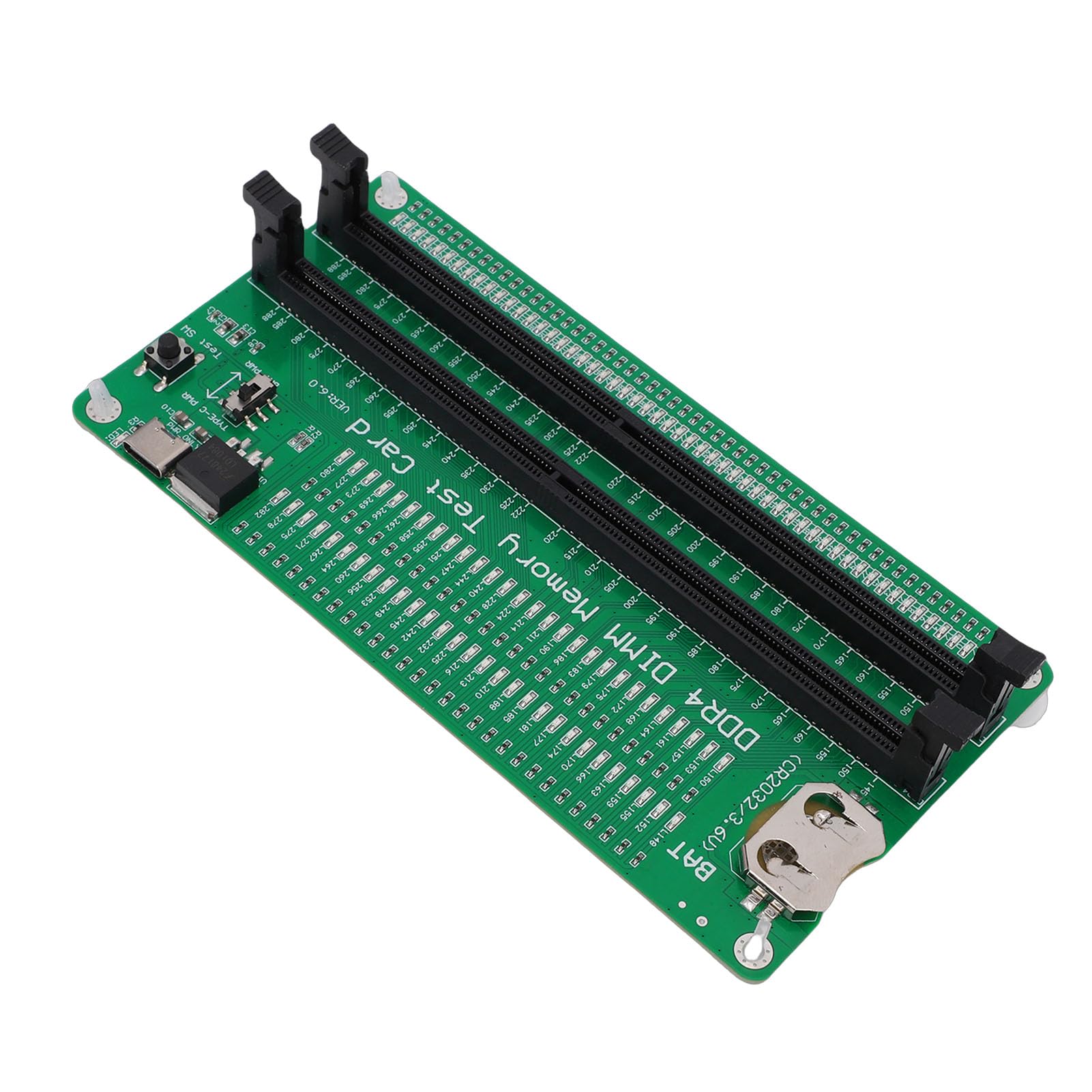 DDR4 Memory Tester, DDR4 Tester Card with LED Light, for Fixing Desktop and Server Computers