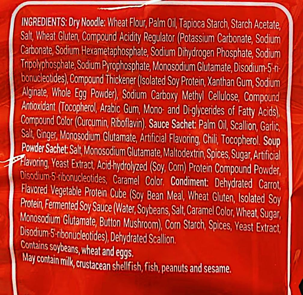 Braised Beef Flavor Instant Noodles, 18.65oz(106gX5),2 Packs