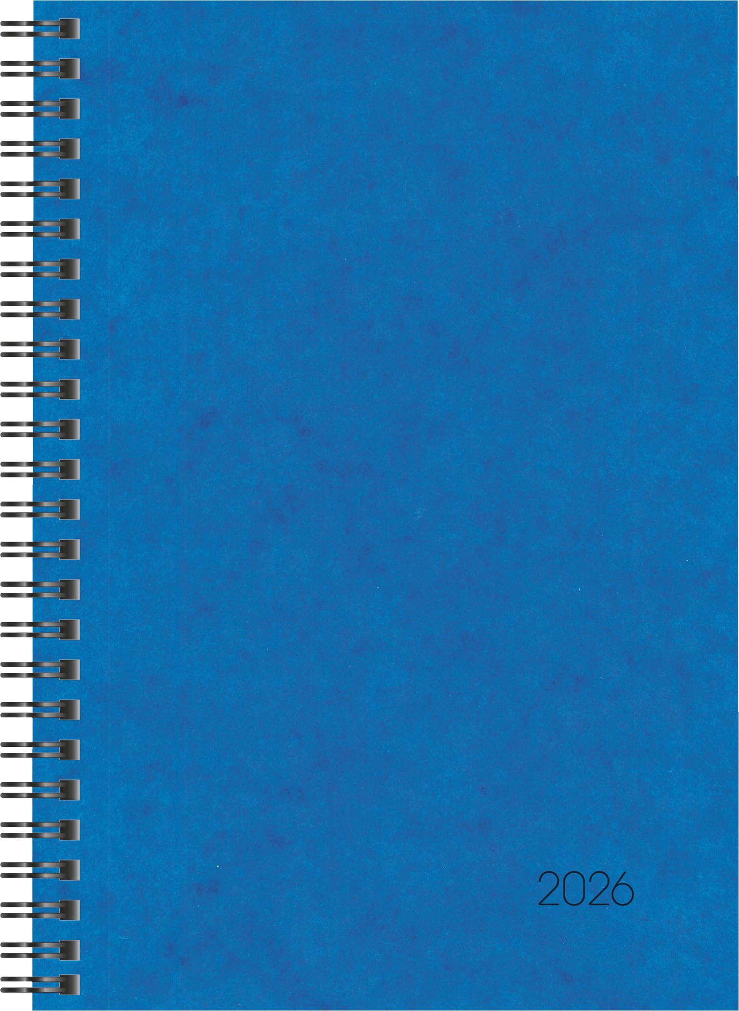 BRUNNEN Book Calendar Model 796 2026 | A5, Cardboard, Blue
