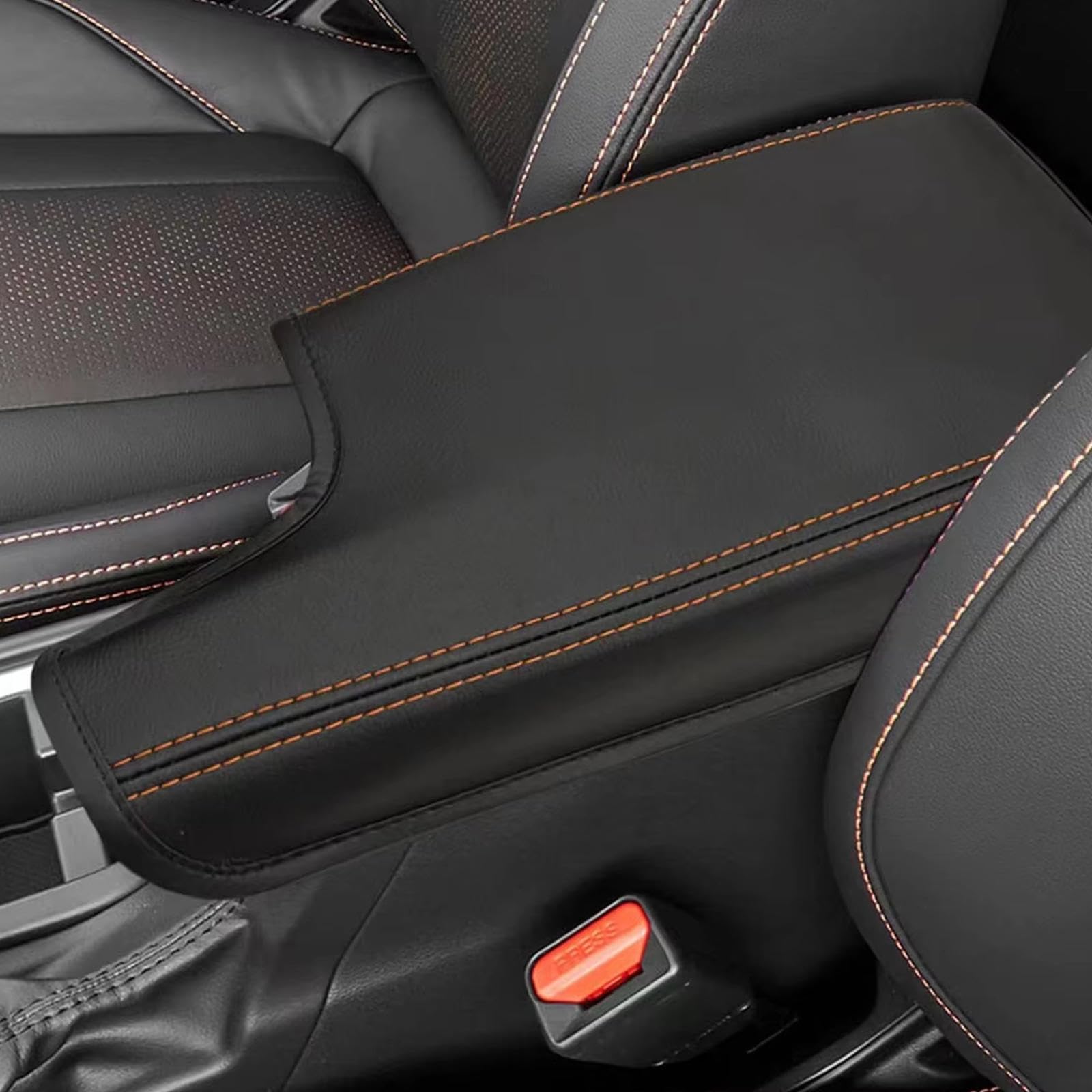 Pasuje do Subaru Crosstrek 2017-2024, pokrowiec na konsolę środkową, pokrowiec na podłokietnik do samochodu, skórzana podkładka pod podłokietnik, czarna