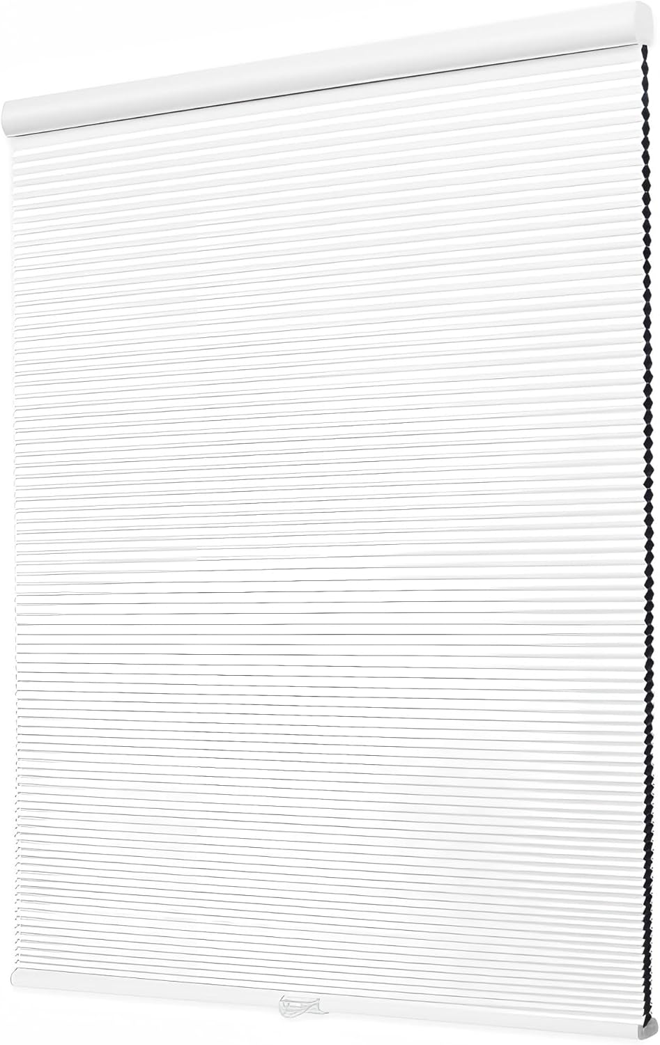 Allesin Zen Cordless Cellular Shades,Thermal Insulated & Blackout,Honeycomb Blinds for Indoor Windows,Noise Reduction,Easy Install,White 35" W x 64" H,Home and Office