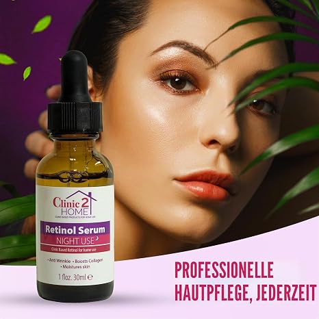 Retinol Serum (30ml) - Effective Retinol Serum Against Wrinkles For Men & Women Brightens Collagen & Moisturises