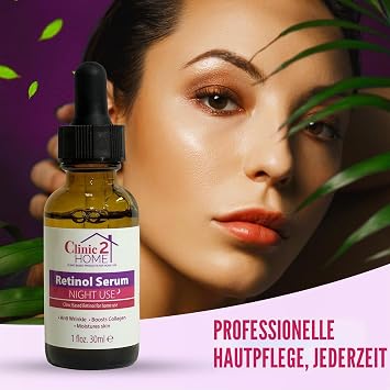 Retinol Serum (30ml) - Effective Retinol Serum Against Wrinkles For Men & Women Brightens Collagen & Moisturises