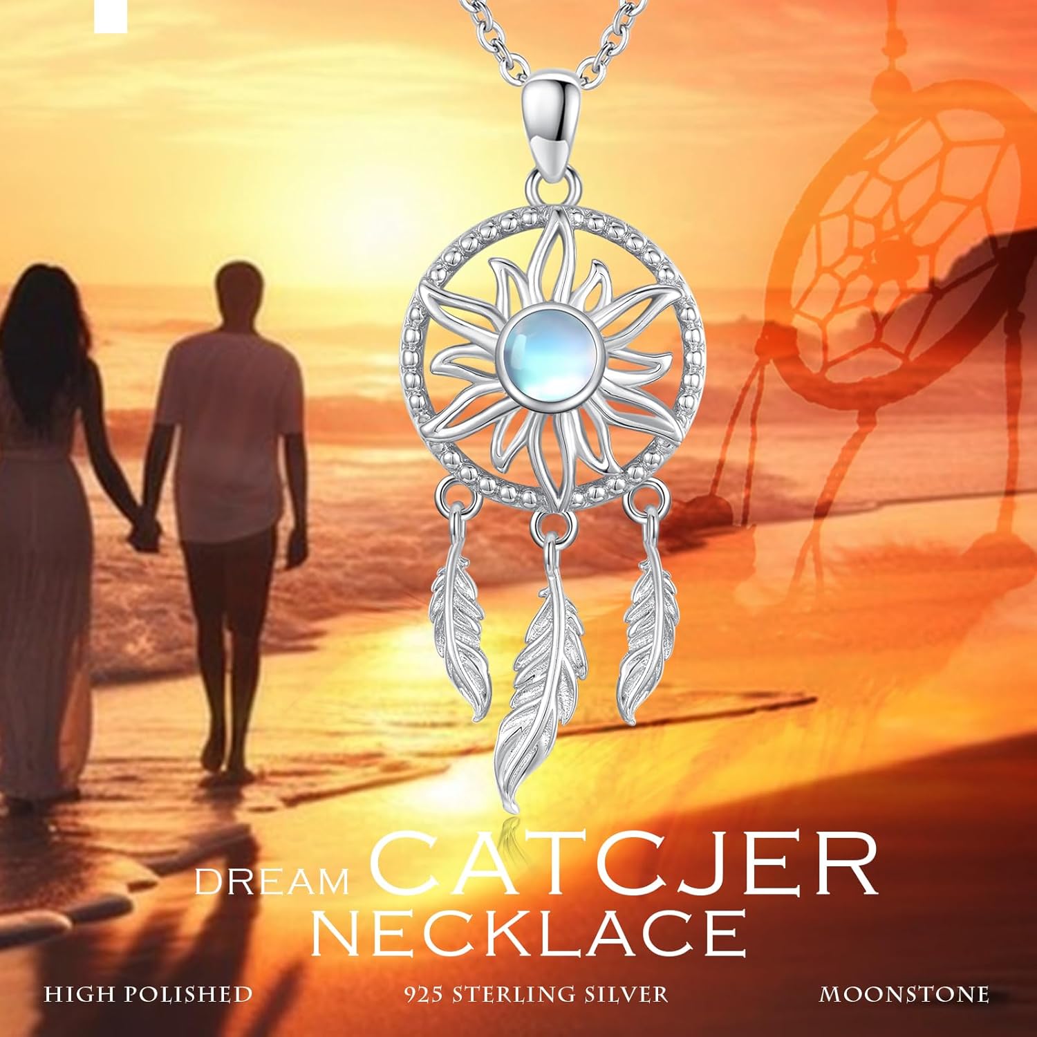 Cuoka 925 Sterling Silver Heart Necklace I Love You to The Moon and Back Pendant Sun Star Moon Necklace Jewelry for Women with Gifts Box - Image 6