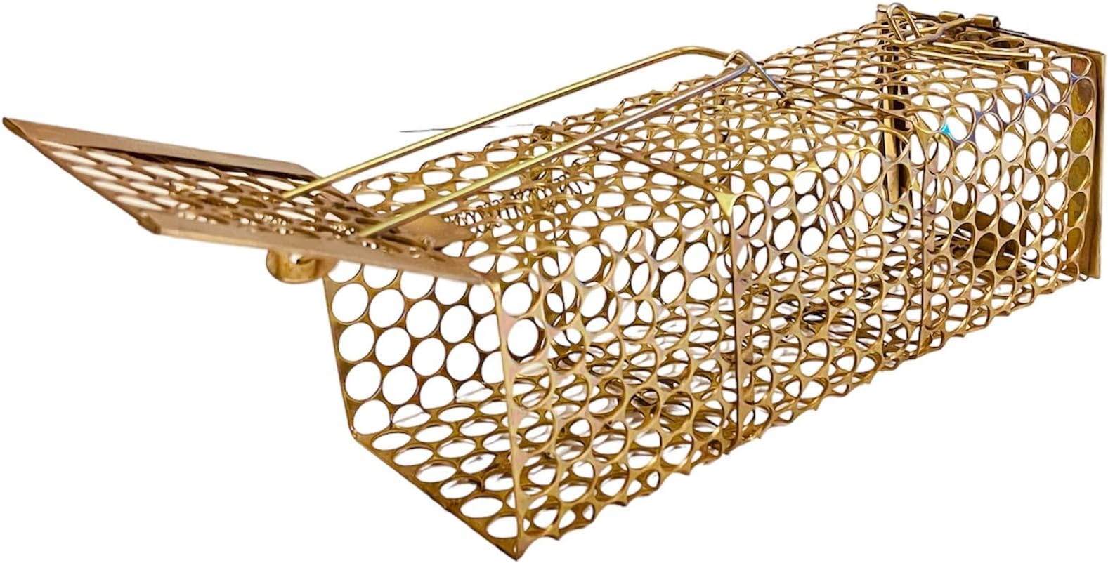 Rat/Mouse/Rodent Trap Cage Gold Chain Design (Small (22 X 8 X 8))