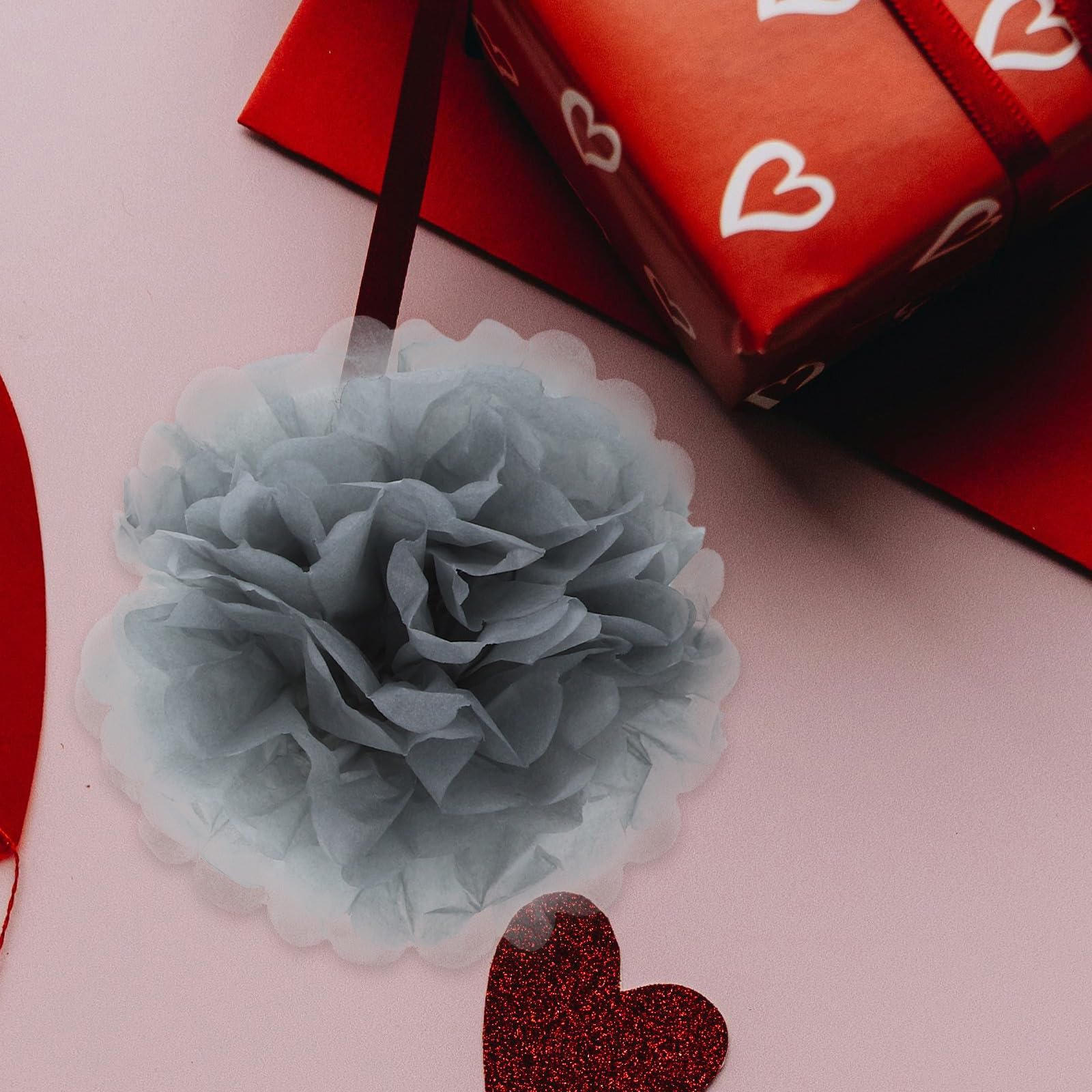 Toyvian 72 Piezas Decoración Pompones de Papel para Fiestas, Boda y