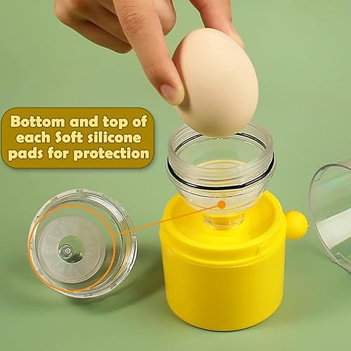 Miniatura 8 de Máquina de huevos dorados, agitador manual de huevos para huevos dorados hervidos, batidor de huevos dorados a mano, mezclador de huevos dorados,