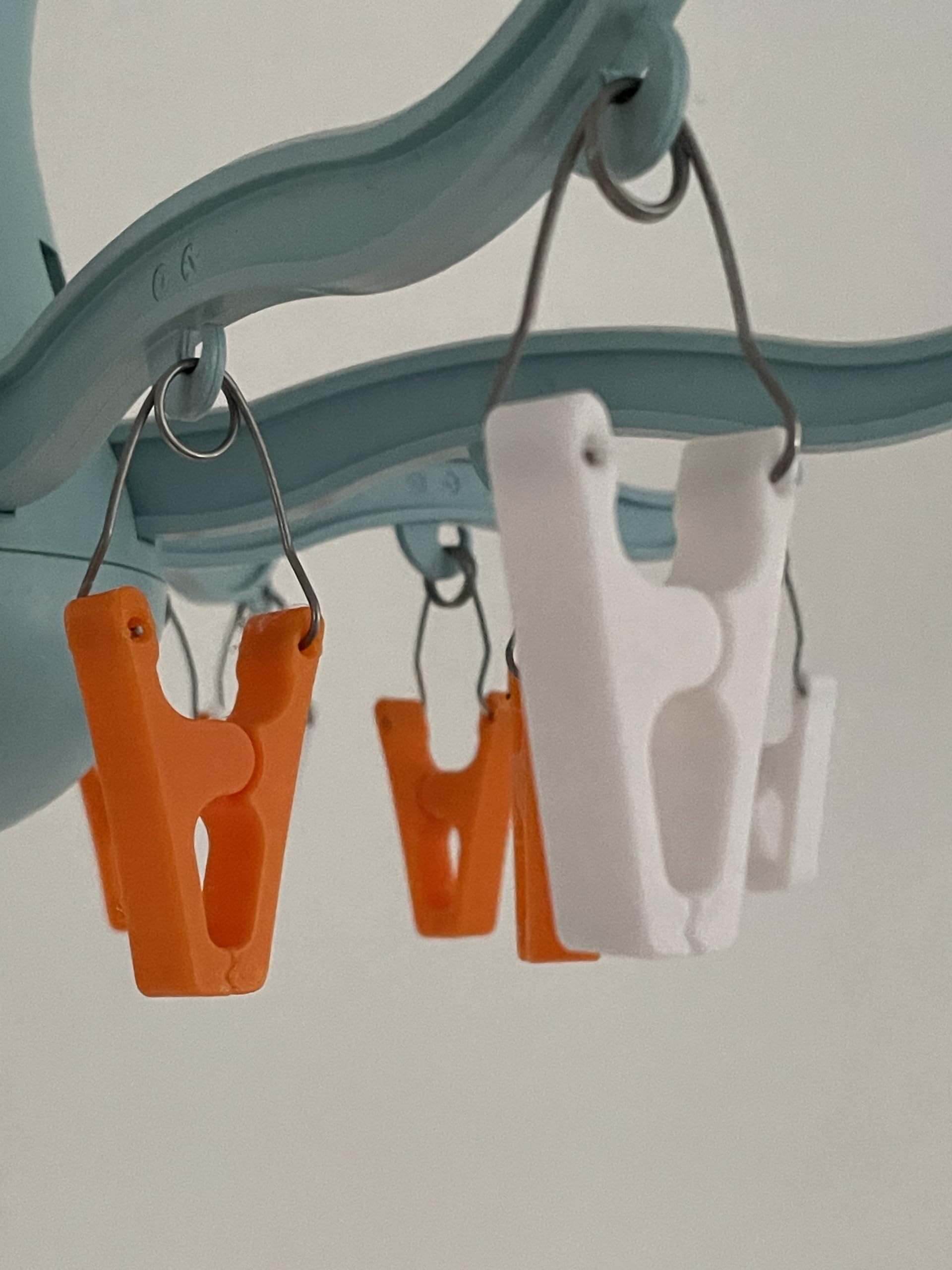 PRESSA REPLACEMENT PEGS~ Strong Hanging dryer clothes ~ Set of 8 (springs not included) (White) โ image 1
