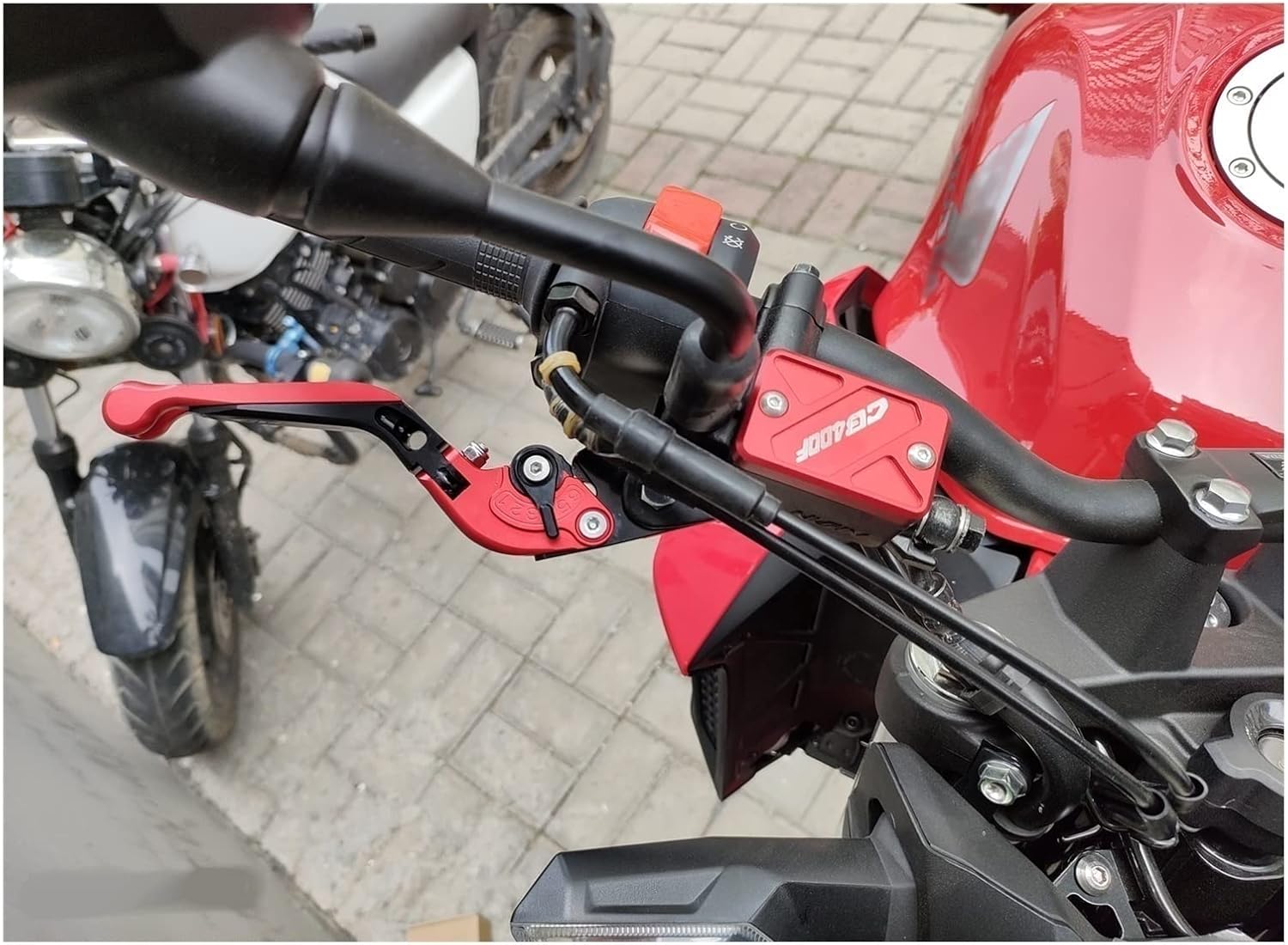 for CFMOTO 650NK 650 NK 2018 2019 Motorcycle Brake Clutch Levers Adjustable Extendable Foldable CNC Aluminum Accessories Motorcycle (Color : 2)