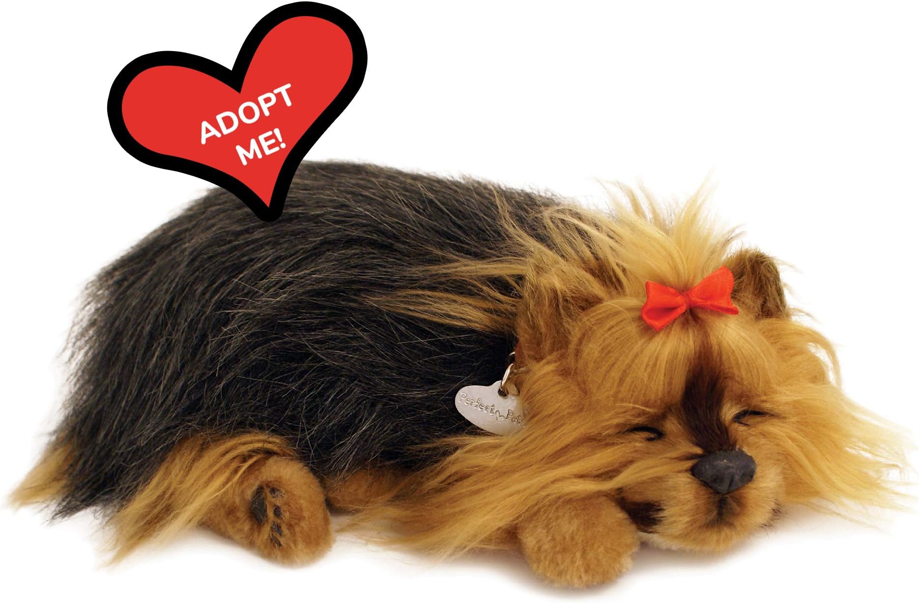 88 unlimited5519722 Perfect Petzzz Dog Sleeping Yorkie Plush, Black and Light Brown, 1