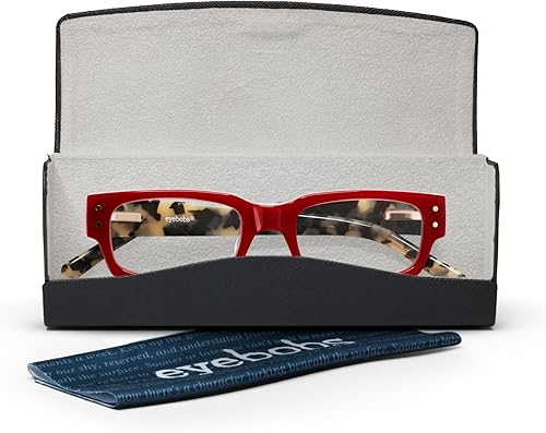 Miniatura 6 de eyebobs Peckerhead - Gafas de lectura con luz azul prémium para mujeres y hombres, anteojos cuadrados con bloqueo de luz azul para computadora