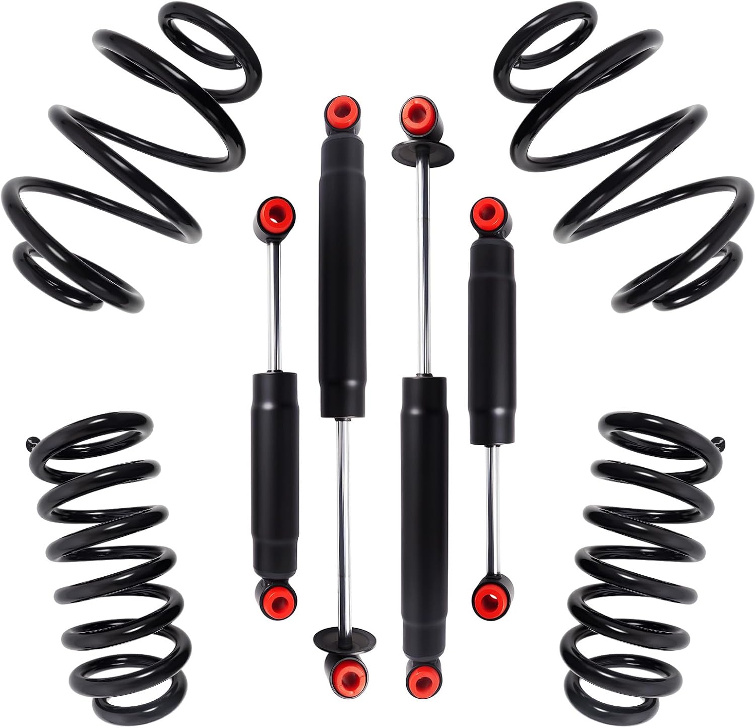 3" Front 5" Rear Drop Lowering Kit with Shock Compatible with 1963-1972 Chevrolet C10, Compatible with 1963-1972 GMC C1500 Front and Rear Coil Spring and Shock