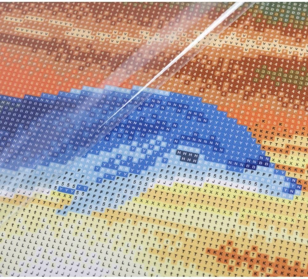 Craft Buddy 30cm x 30cm Mounted Crystal Art/Diamond Painting Kit - Full Crystal - Dolphin Sunrise