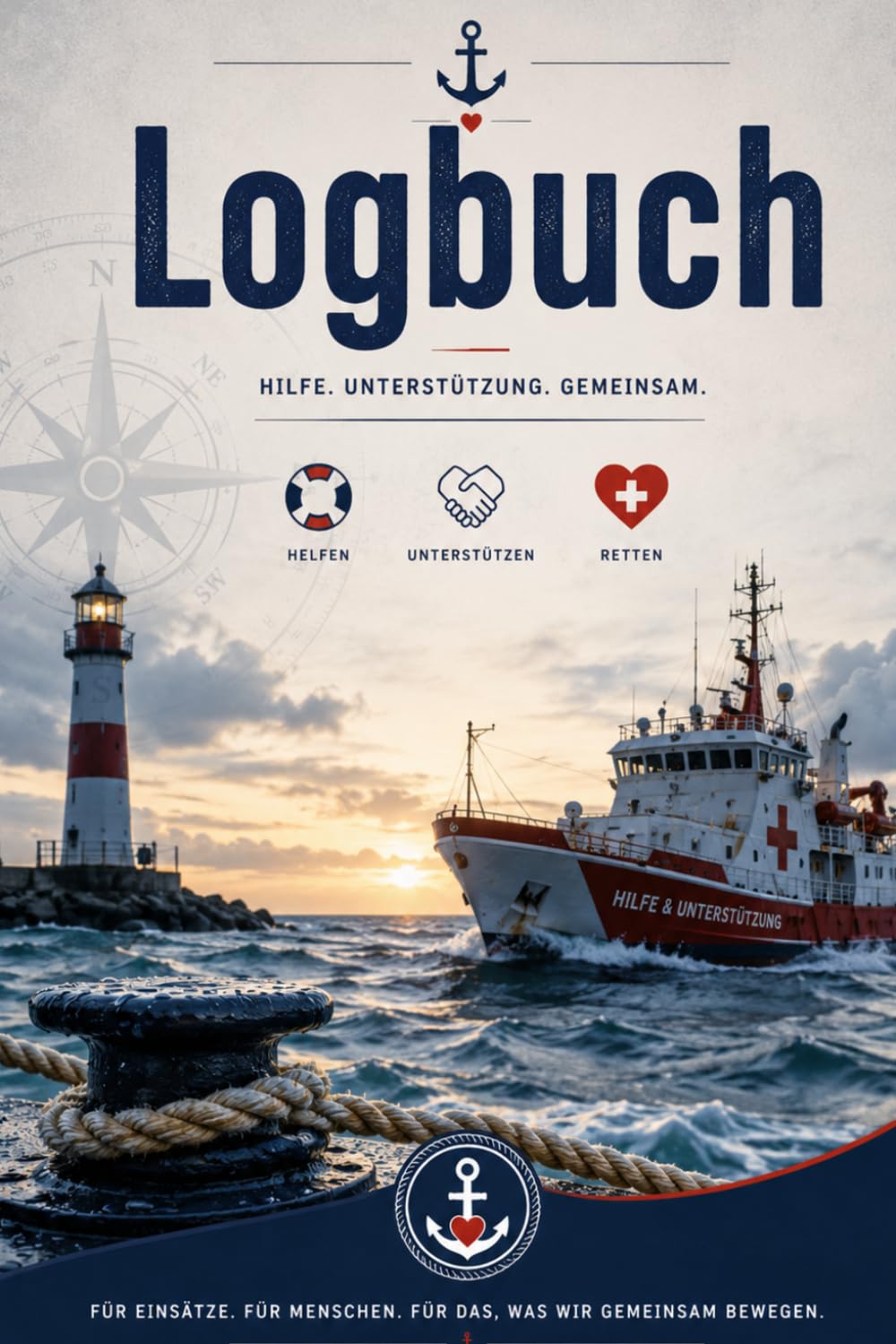 Logbuch - Feuerwehr/ Hilfsorganisationen – Professionelles Fahrtlogbuch für Einsatzboote - Wartungs- & Prüfungsprotokoll Inkl. Dokumentation für ... gelernt im Einsatz – für den Ernstfall bereit