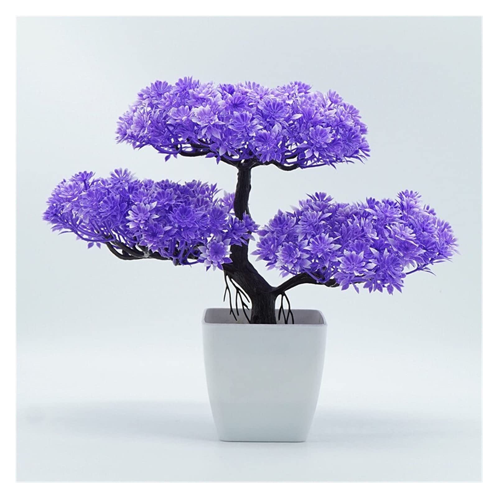 Fausse plante en pot et faux arbre intérieur : bonsaï artificiel pin 23 cm