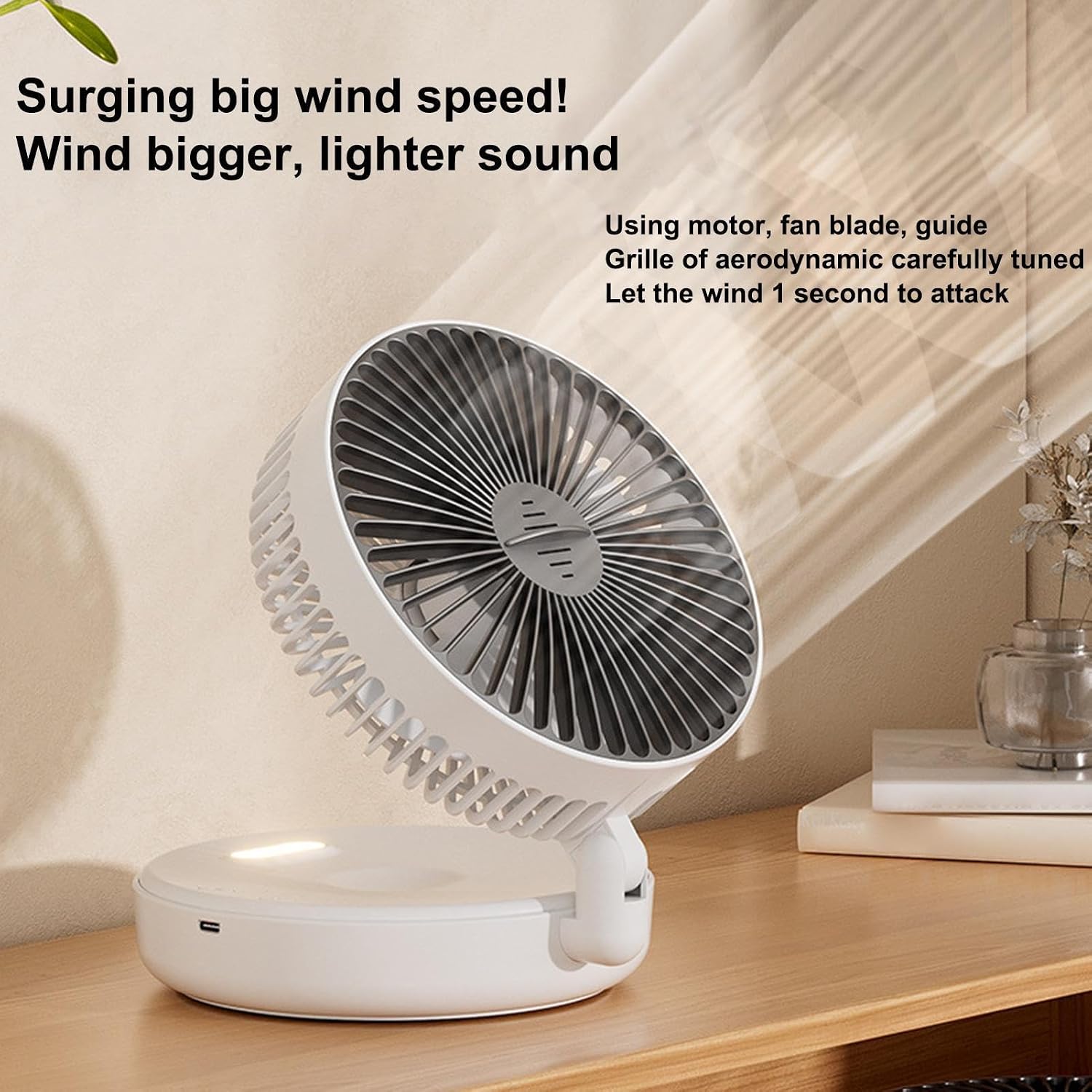 Air Circulator Fan for Bedroom Desk Fan with Aromatherapy Box