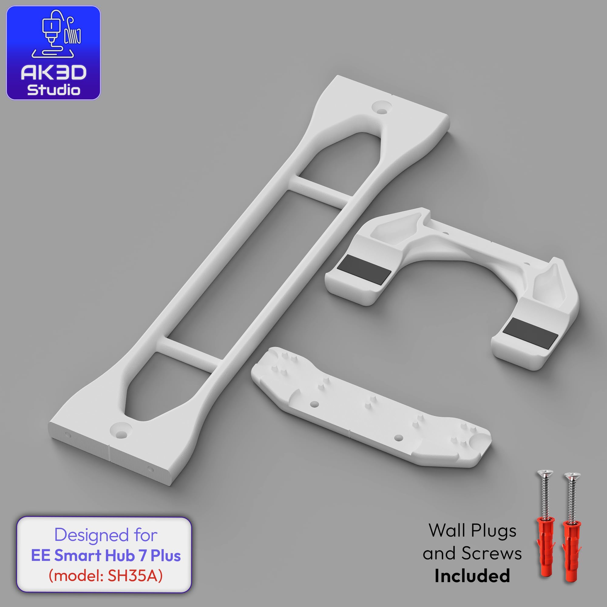 Wall Mount Bracket for EE Smart Hub 7 Plus SH35A Home Broadband Wireless Router — view 2