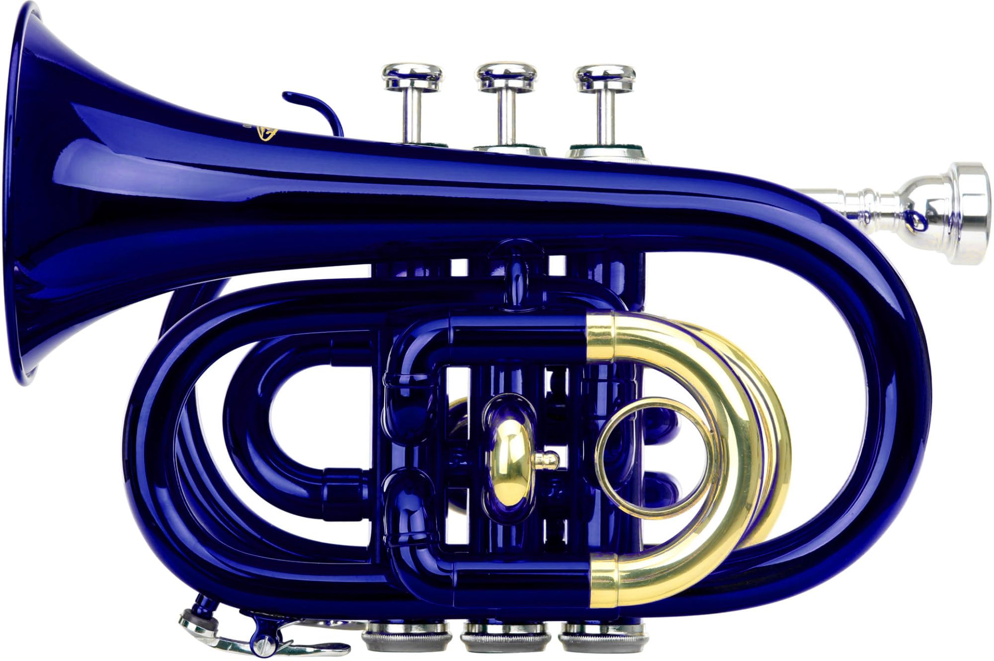 Classic Cantabile Brass TT-400 Tromba tascabile pocket Brass Sib ottone blu