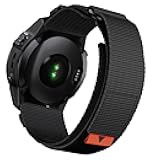 Tactical Nylon Watch Bands for Garmin Fenix 8 51mm / Enduro 2 / Instinct 3 50mm/ epix Pro 51mm, Adjustable Rugged Weave Ballistic Nylon Webbing Wrist Strap for Fenix 7X/6X/5X,Instinct 2X