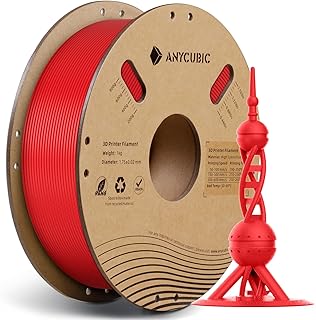 ANYCUBIC Hohe Geschwindigkeit PLA Filament 1.75mm, High Speed 3D Drucker Filament, RFID für Intelligentes Drucken, HS PLA Rot