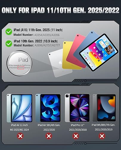 Miniatura 2 de MoKo Funda para iPad Air 2 de 9.7 pulgadas 2014 (A1566A1567), atrás silicona híbrida duradera, absorción de golpes de policarbonato duro con soporte