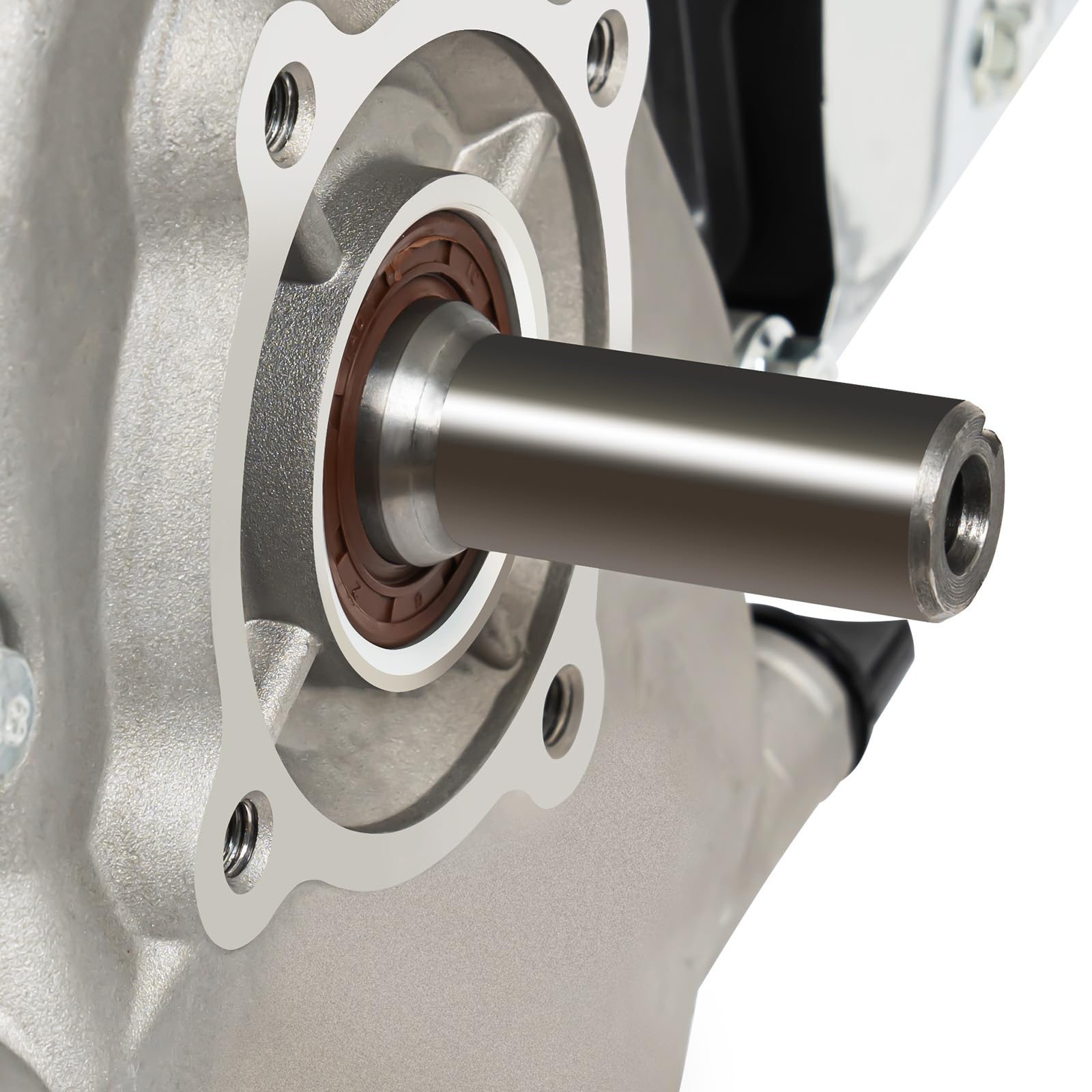 Motore a benzina da 7,5 CV, motore a 4 tempi, motore Kart Engine, 3 KW, 3600 giri/min, motore a terra, motore card, generatore portatile a gas (nero)