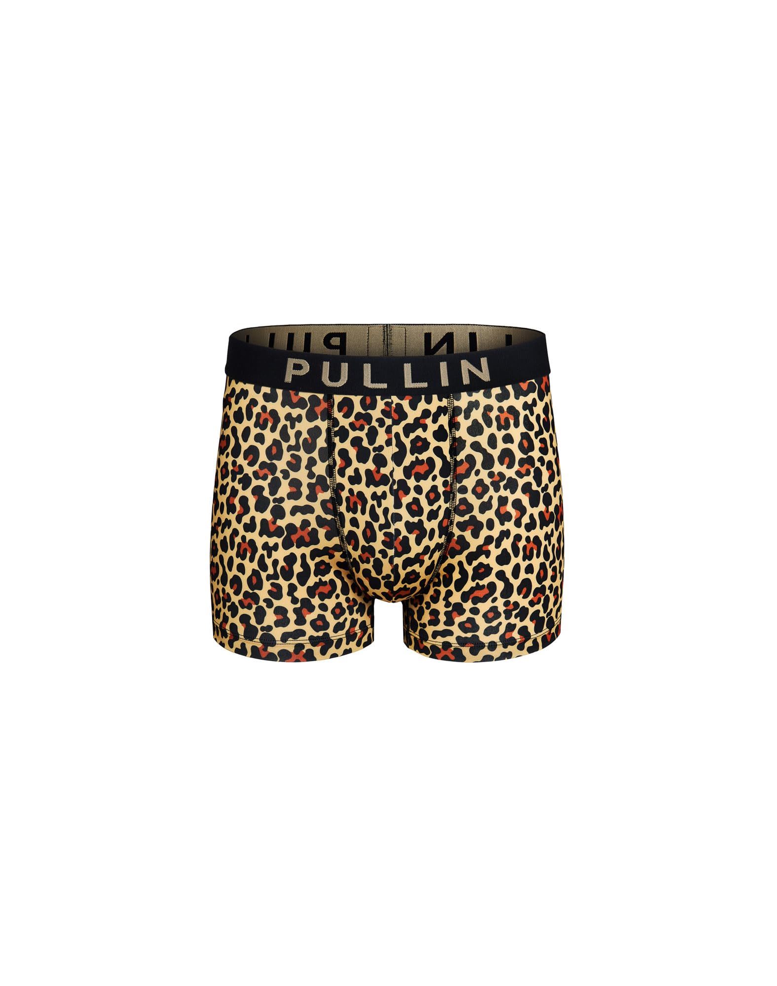Boxer Court Léopard PULLIN - Caleçon Décontracté En Polyester/élasthanne, Multicolore | Taille XS à XXL, Confort Quotidien, Style Imprimé Fun - 5