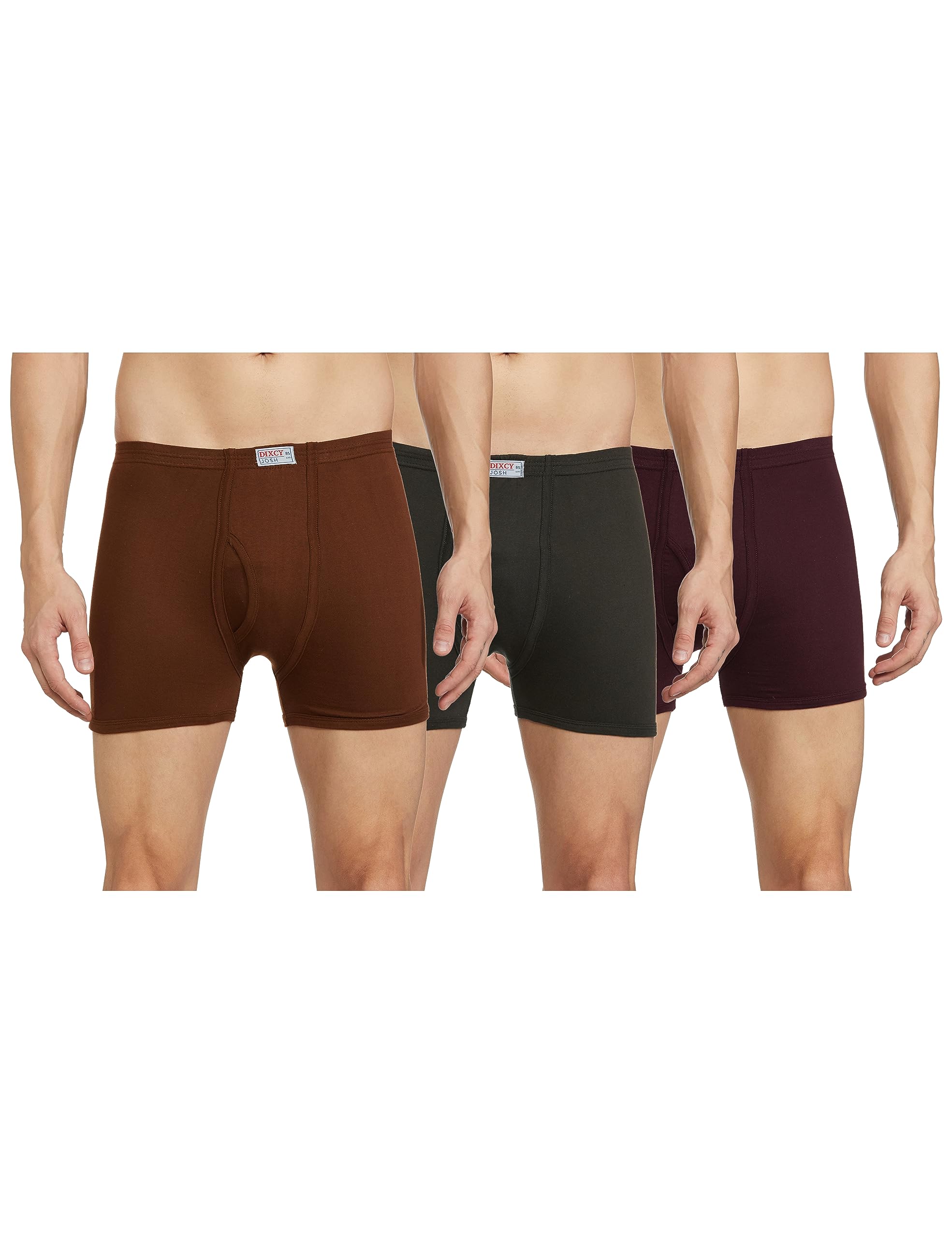 DIXCY JOSHMen Solid Fine Trunk Pack of 3