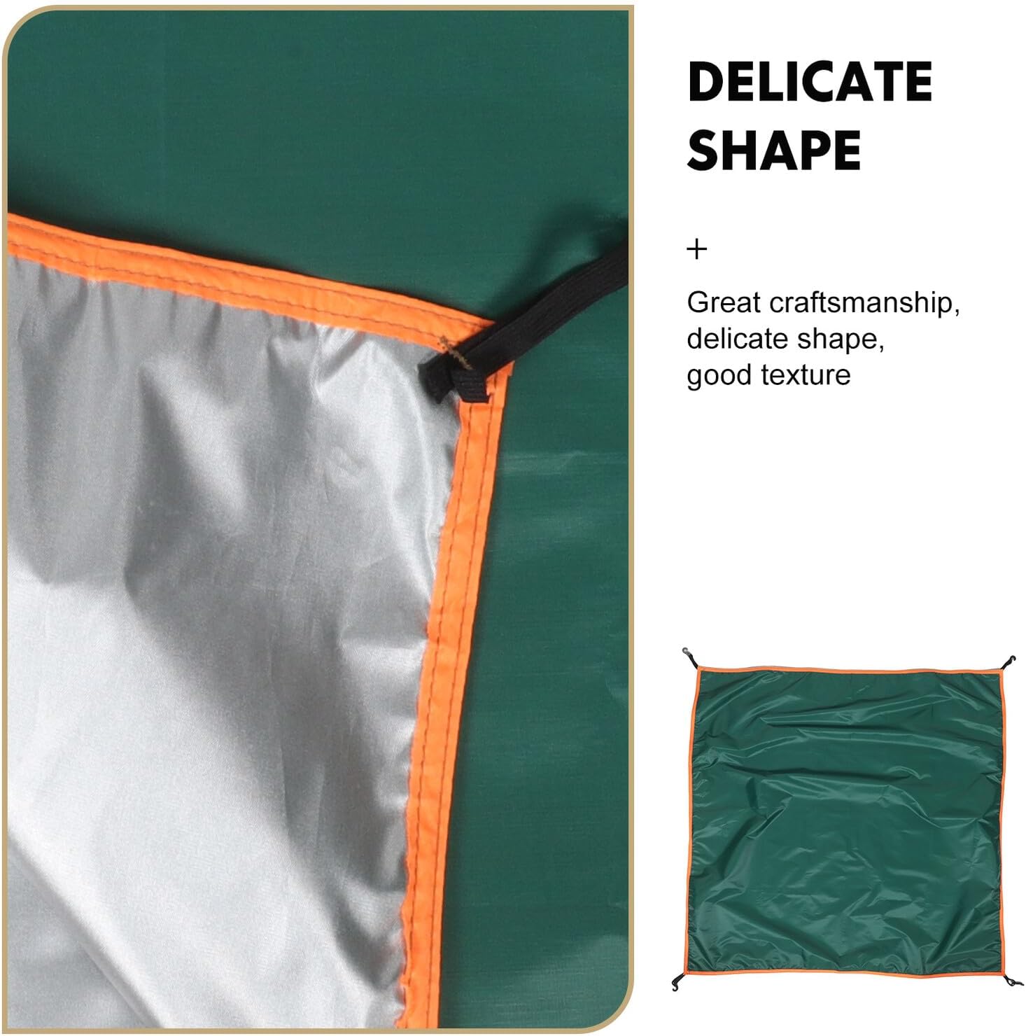 Toyvian Waterproof Tent Tarp Roof Cover 110x110cm Oxford Cloth Canopy Replacement Top for Outdoor Camping Hiking Rain Fly Shelter