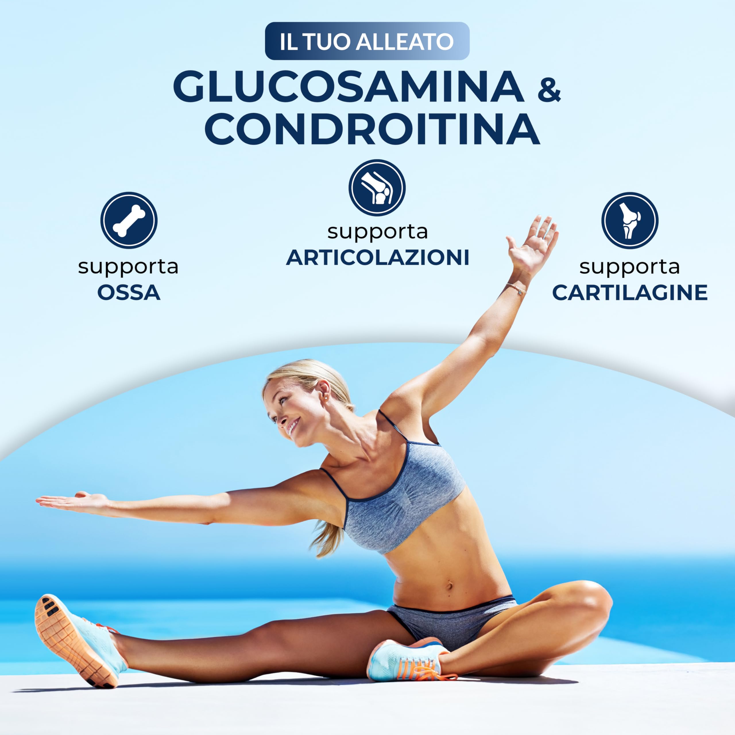 Glucosamina Condroitina – 120 Compresse – Integratore Articolazioni e Cartilagini – Supporto Naturale per il Benessere Articolare