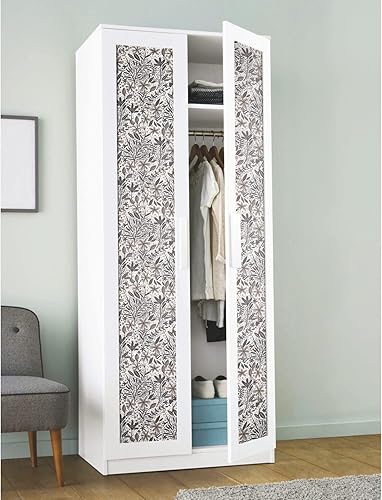 Miniatura 6 de RoomMates RMK12383PLW Cat Coquillette - Papel tapiz de porcelana para jardín, color gris, negro, blanco