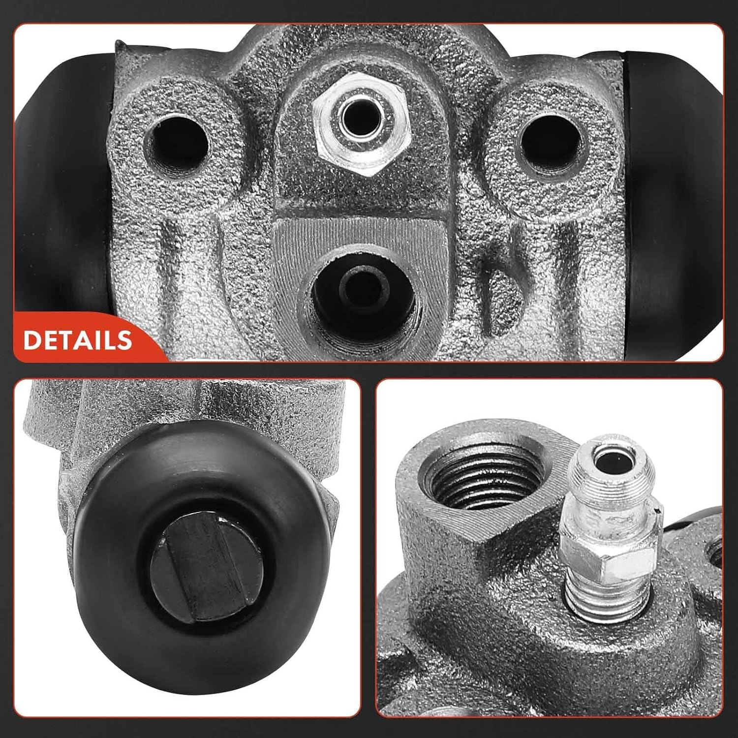 A-Premium Rear Driver & Passenger Drum Brake Wheel Cylinder Compatible with Select Ford Models - Festiva 1988-1993, 2-PC Set - Replace# F0BZ2261A