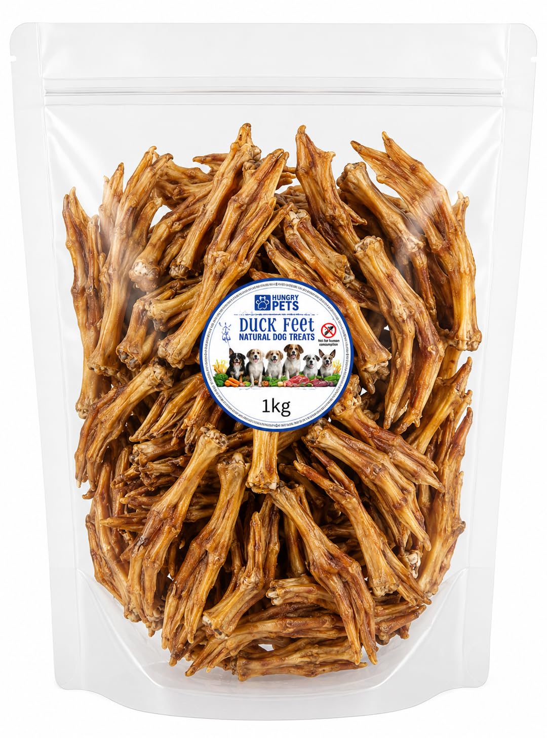 Duck Feet, Natural Dog Treat (1kg)