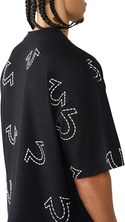 True Religion Men's Ss Hs Print Oversized Tee