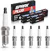 ENA Set of 6 Platinum Spark Plug 2000 2001 2002 2003 2004 2005 2006 2007 2008 2009 Compatible with Mercury Ford Escape Freestyle Fusion Mustang Taurus Zephyr Milan Montego Sable V6 3.0L Replace# SP433