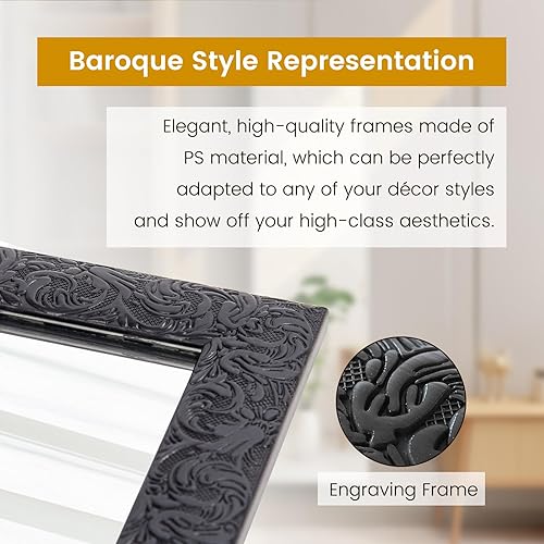 Miniatura 4 de Beauty4U - Espejo de pared de longitud completa, espejo de cuerpo completo, espejo de pared a prueba de explosiones, espejo colgante para dormitorio