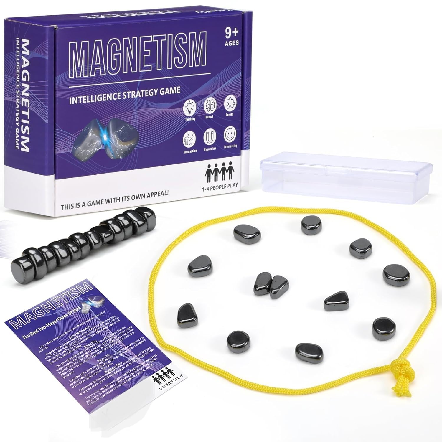 Chhuimui Magnetic Chess Game Set with Rocks,Fun Table Top Multiplayer Magnetic Chess Game with Stones,Magnet Game with String,Magnet Chess Game, Kids Adult Board Games (A) (B0DJ2Y7J4J) Amazon Price History, Amazon Price Tracker