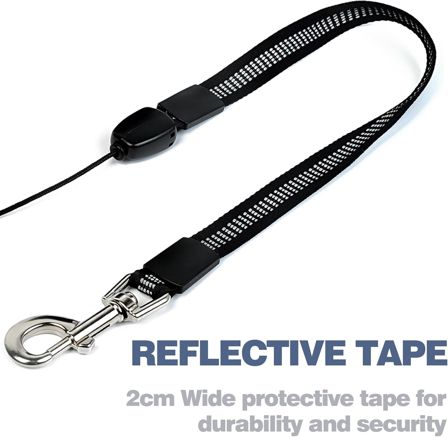 Fida 9m/30FT Retractable Dog Lead Cord, Heavy Duty Dog Leads for Medum/Large Dogs, Tangle Free Extendable Dog Lead for Dogs Up to 50kg/110lbs, Black 7