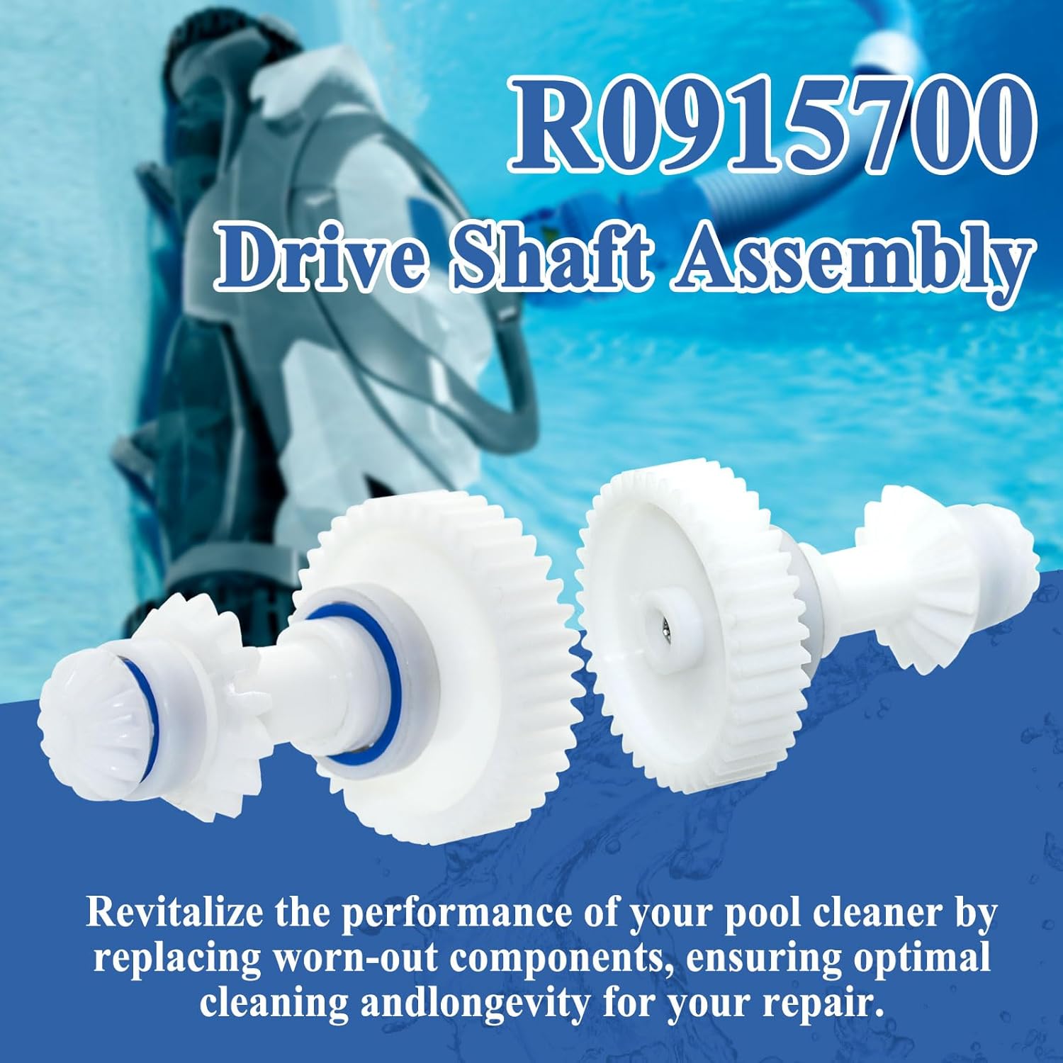 2Pcs R0915700 MAXX Grade Drive Shaft Assembly, Replacement Part for Atlas & Atlas XT Suction-Side Pool Cleaners