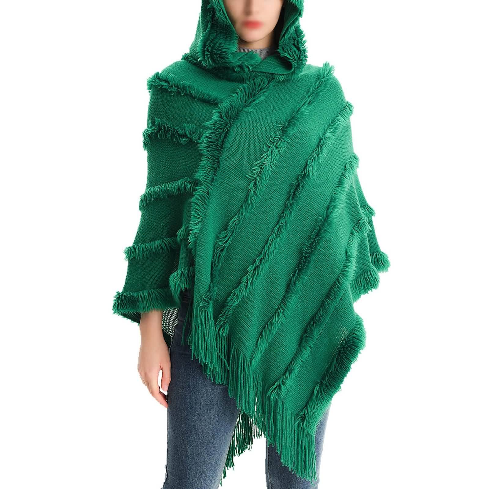 Bufanda de invierno para mujer, sensación de cachemira, bufandas de acrílico con capucha, accesorios de ropa cálida, regalo