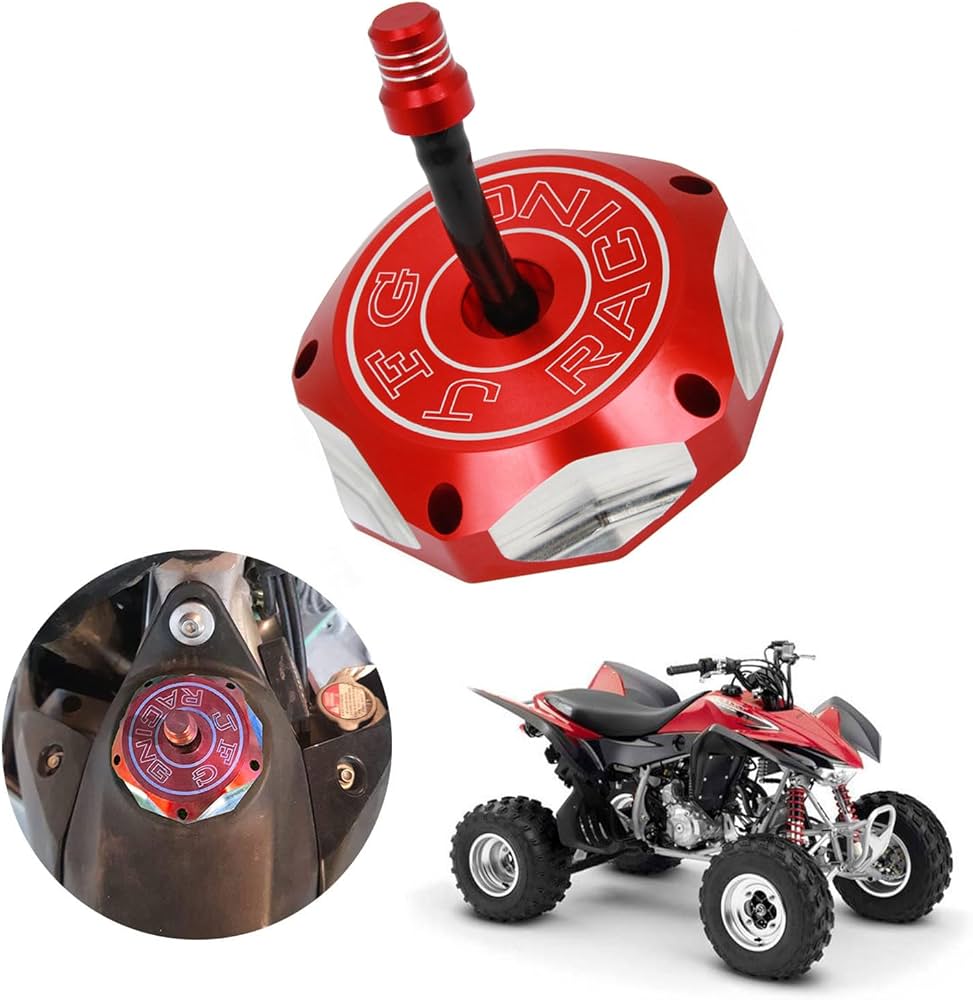 Amazon.com: JFG RACING ATV Gas Cap Fuel Tank Cap CNC for TRX 400EX