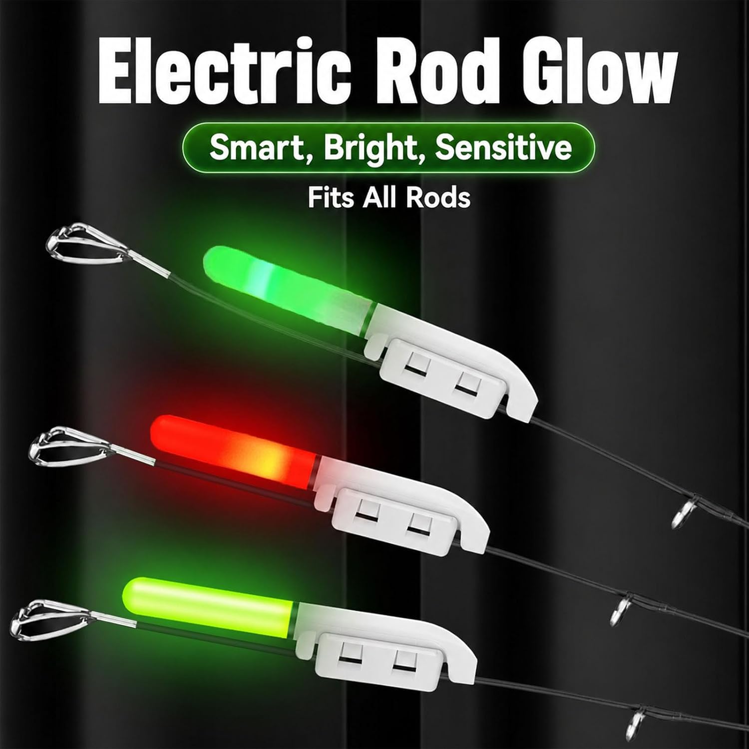 10 Pcs LED Fishing Pole Light Night Fishing Glow Sticks image 4