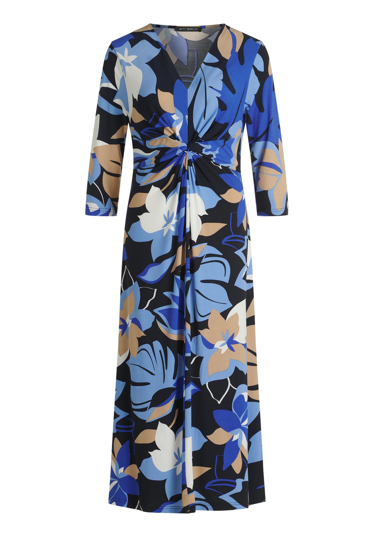 Betty Barclay Damen Midikleid mit Raffung