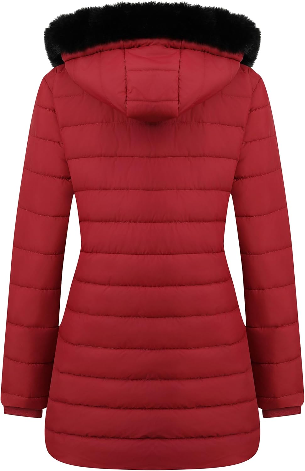 GOLDLADIES Women's Waterproof Long Down Jacket,Warm Winter Hooded Puffer Coat Thickened for Hiking Outdoor - Image 2