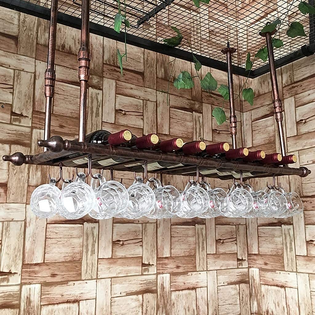 Porte-gobelet suspendu pour bouteille de vin rouge de salon