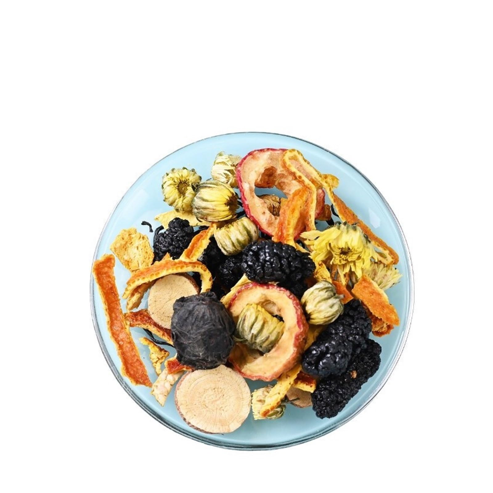 Herbata z głogu i śliwki, morwy, skórki mandarynki i chryzantemy, 150g (10g*10 torebek) - smak mieszany z(2pcs)