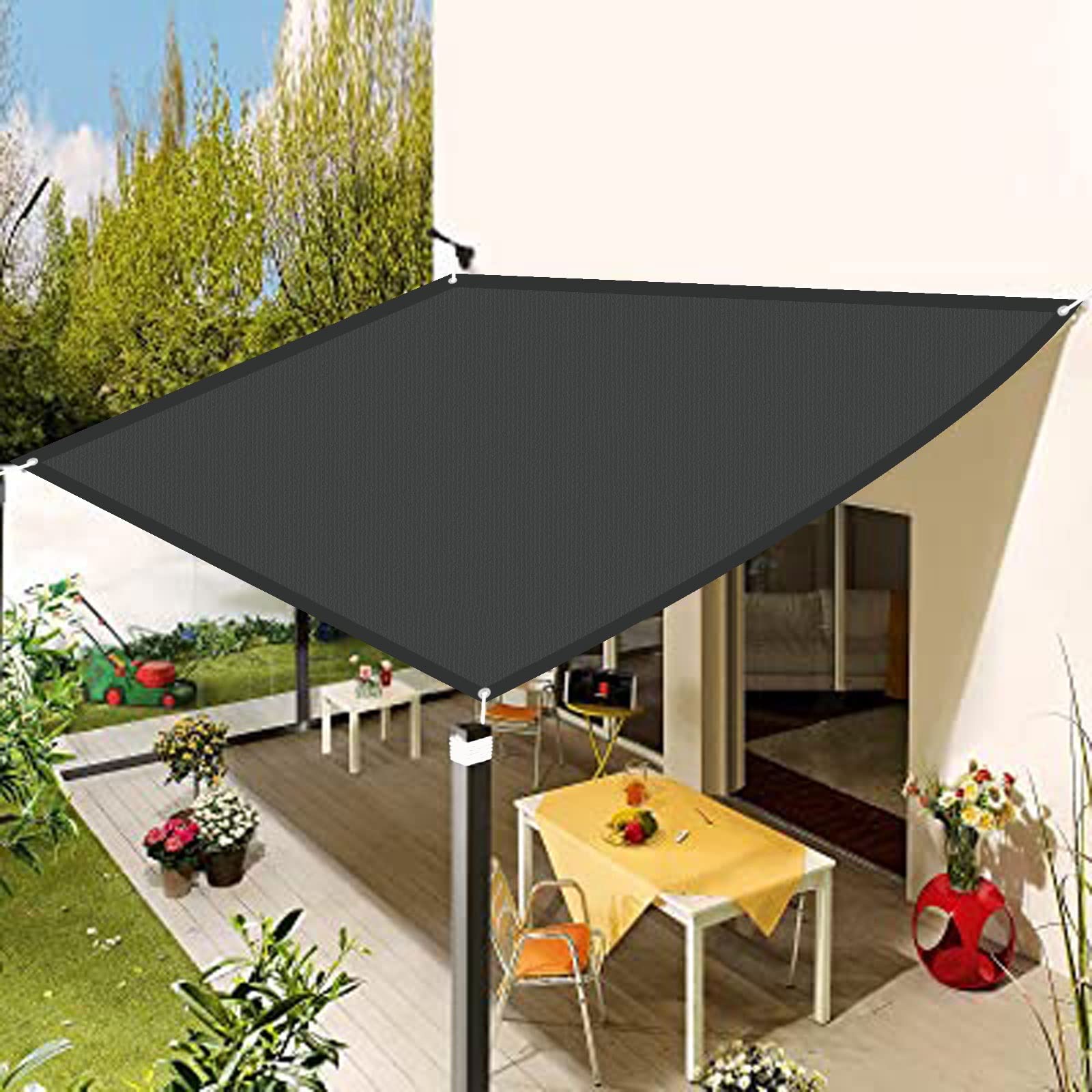 Filet de protection solaire 5.5x5.5 imperméable vent bâche terrasse balcon